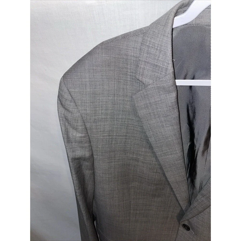 Egara Men’s Suit Blazer Size 48R Gray Business Formal Wedding City